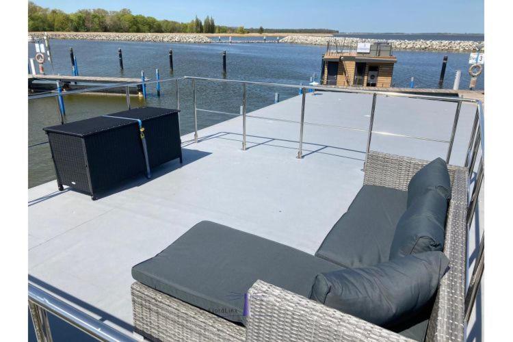Hausboot Fjord Vela Mit Biosauna In Barth Exterior photo